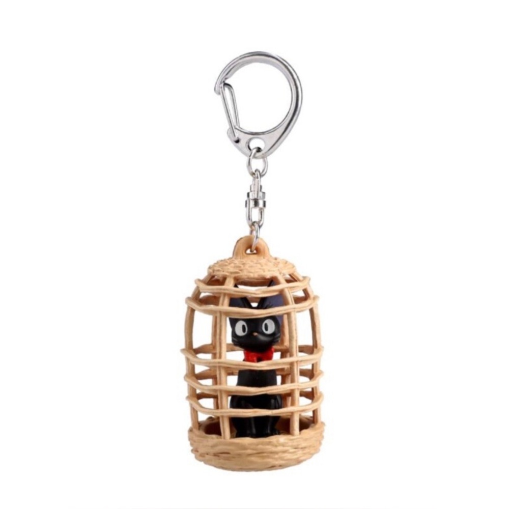 BNWT Japan Studio Ghibli Kiki's Delivery Service 3D Basket Jiji keychain